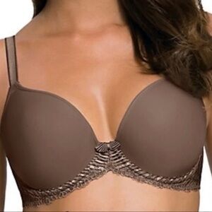 Wacoal La Femme Contour Underwire Bra 853117 cocoa Brown Sz 32 G